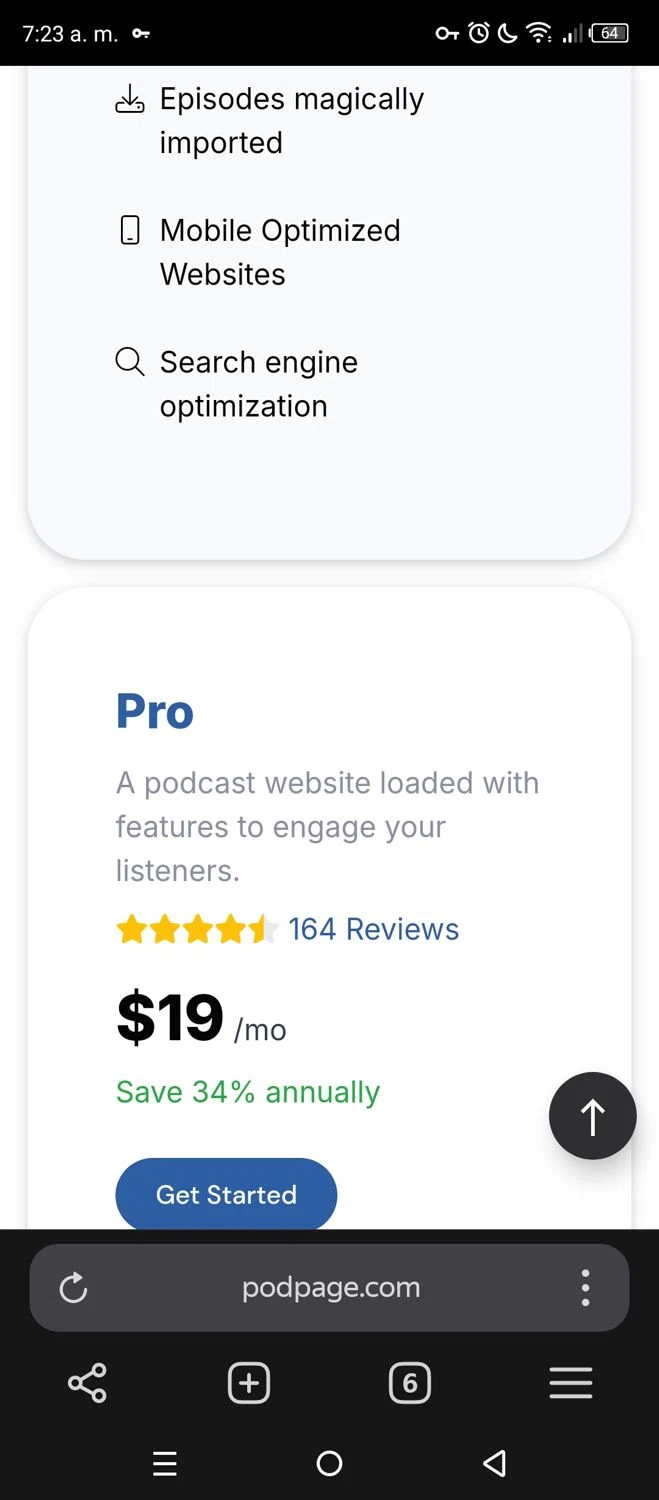 Podpage coupon code screenshot showing code WELCOME10 applied at Podpage checkout page. Uploaded by SimplyCodes community member ElrubiusOMG on Apr 23, 2025
