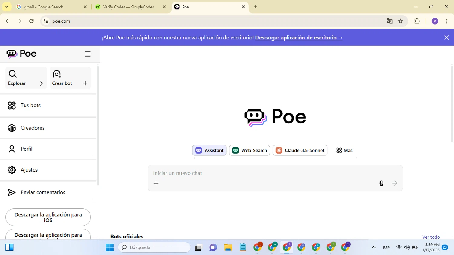 Poe discount code screenshot showing code GIFT applied at Poe checkout page. Uploaded by SimplyCodes community member MoneyGenius4709 on Jan 17, 2025