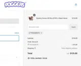 POGGERS10 coupon verification screenshot