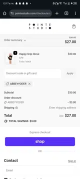 abbeyyoder coupon verification screenshot
