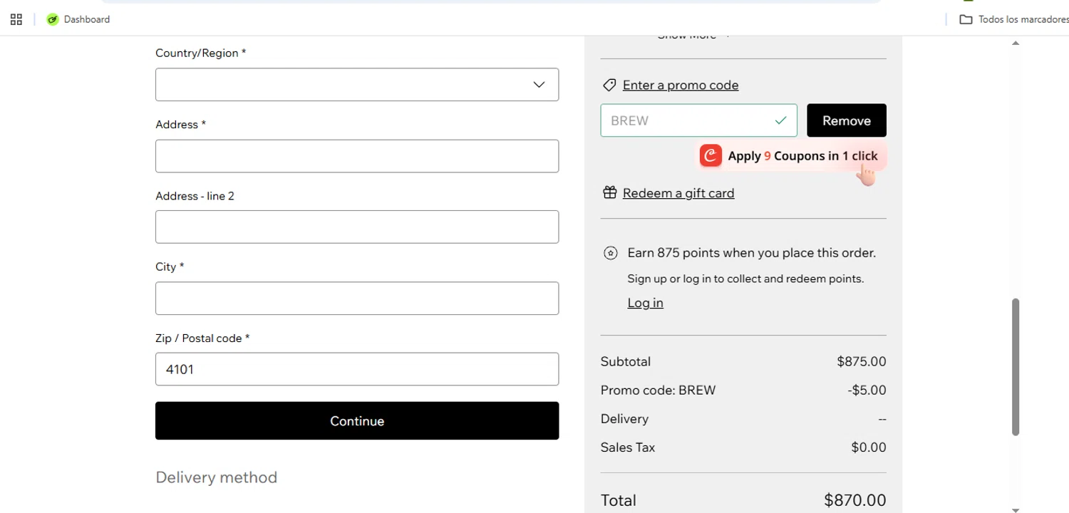 Pokene promo code screenshot showing code BREW applied at Pokene checkout page. Uploaded by SimplyCodes community member Speedy on Sep 2, 2025