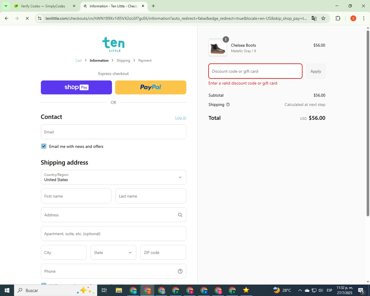 PokerStars Casino promo code screenshot showing code THIRTY applied at PokerStars Casino checkout page. Uploaded by SimplyCodes community member CrownBoss9623 on Jul 28, 2025