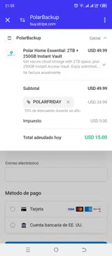 POLARFRIDAY coupon verification screenshot