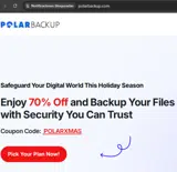 POLARXMAS coupon verification screenshot
