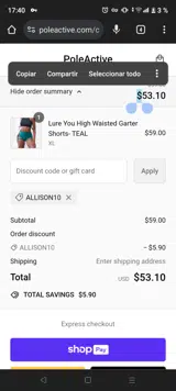 PoleActive coupon verification screenshot