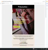 Pole Junkie coupon verification screenshot