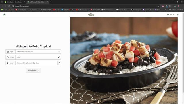 Pollo Tropical checkout page showing Pollo Tropical promo code box | Screenshot taken by SimplyCodes community member on Oct 8, 2024