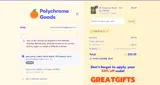 GREATGIFTS coupon verification screenshot