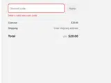 WELCOME coupon verification screenshot