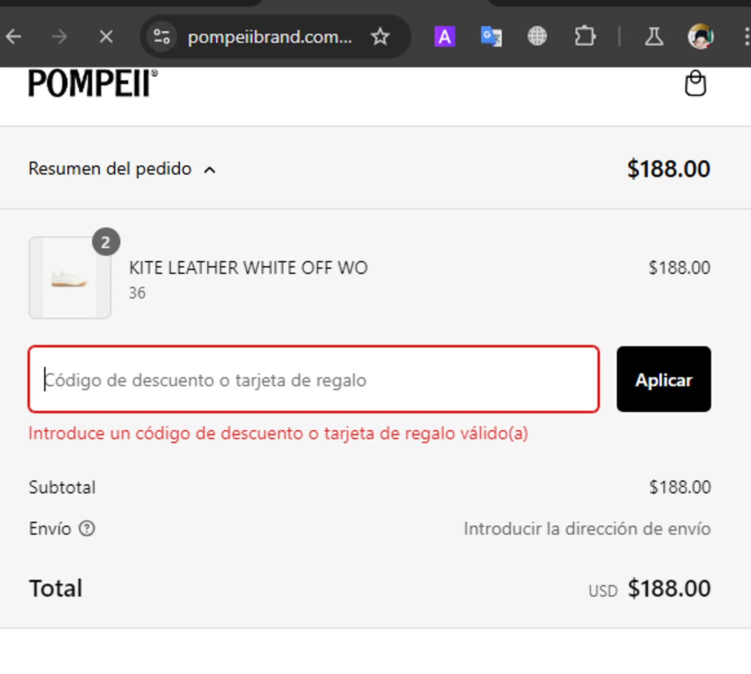 Pompeii Brand discount code screenshot showing code AW24 applied at Pompeii Brand checkout page. Uploaded by SimplyCodes community member SavingsWarden235 on Jan 6, 2025
