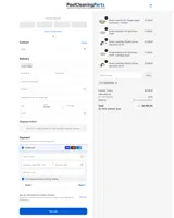 Pool Cleaning Parts coupon verification screenshot