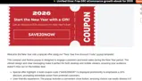 SAVE20NOW coupon verification screenshot