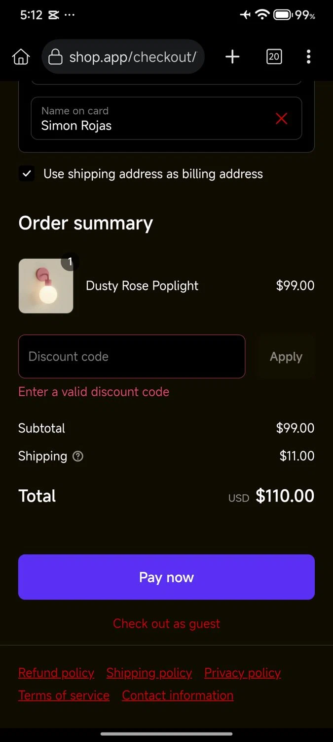 Poplight discount code screenshot showing code SHIPS4FREE applied at Poplight checkout page. Uploaded by SimplyCodes community member cuenta03 on May 2, 2025