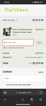 Jimmy8 coupon verification screenshot