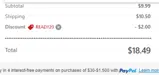 ready20 coupon verification screenshot