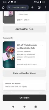 Print2025 coupon verification screenshot