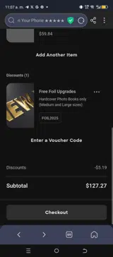 Foil2025 coupon verification screenshot