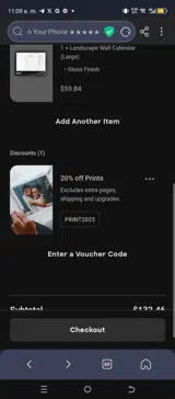 Print2025 coupon verification screenshot
