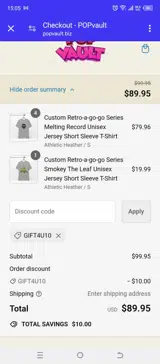 GIFT4U10 coupon verification screenshot