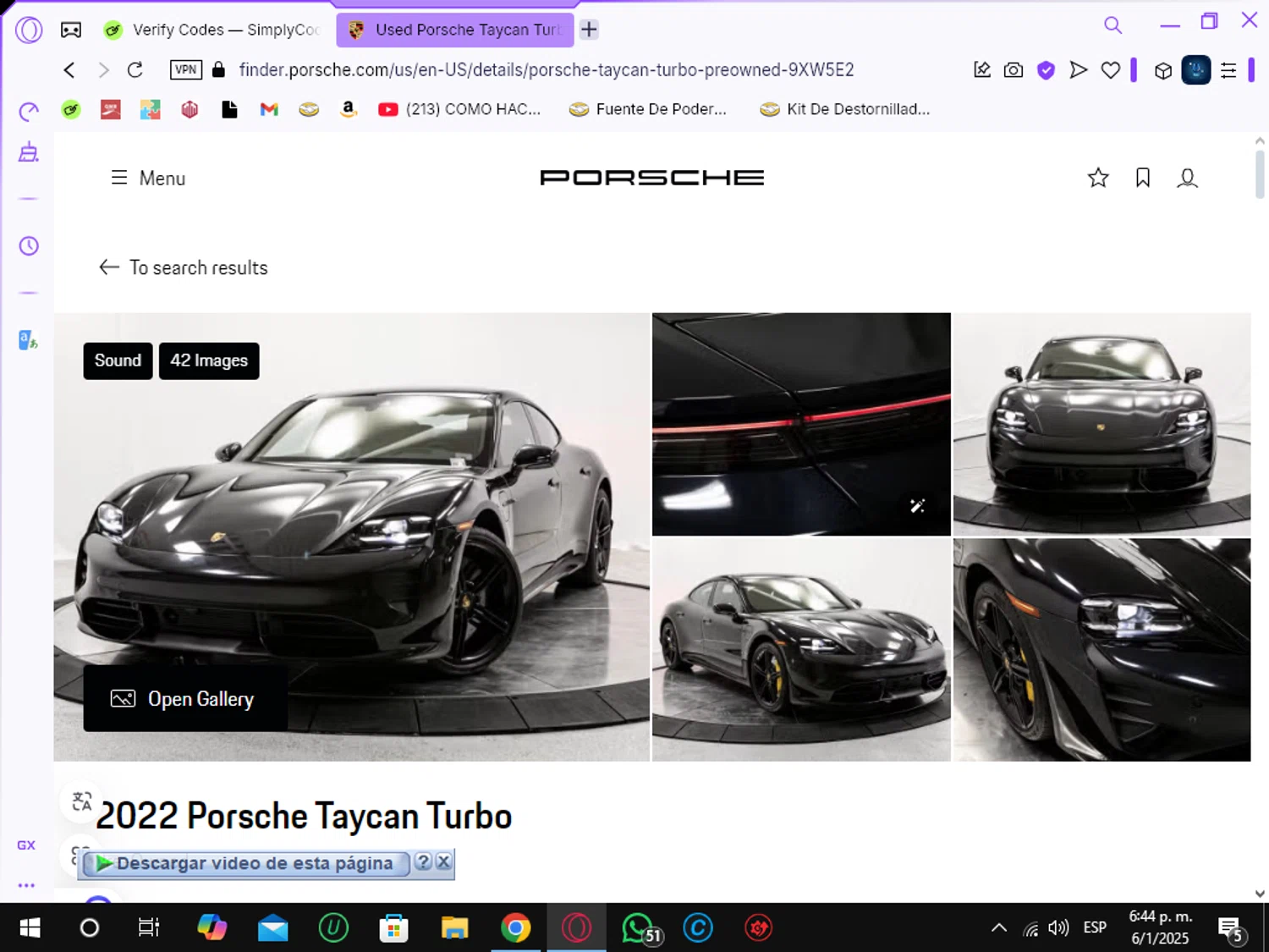 Porsche checkout page showing Porsche promo code box | Screenshot taken by SimplyCodes community member on Jan 6, 2025