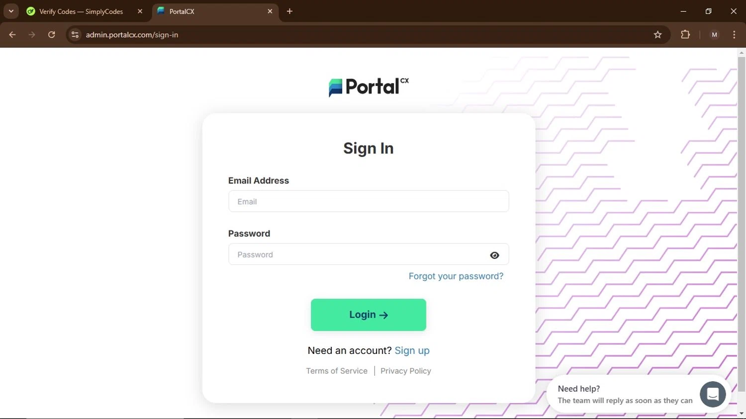 PortalCX checkout page showing PortalCX promo code box | Screenshot taken by SimplyCodes community member on Oct 30, 2024