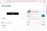 Port & Bay coupon verification screenshot