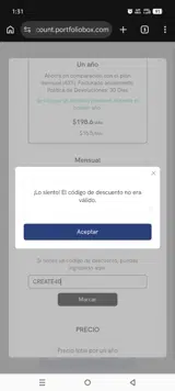 CREATE40 coupon verification screenshot