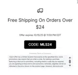 MLS24 coupon verification screenshot