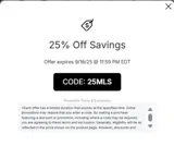 Portland Timbers coupon verification screenshot
