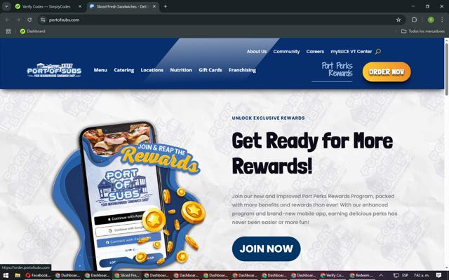 Port of Subs checkout page showing Port of Subs promo code box | Screenshot taken by SimplyCodes community member on Mar 26, 2025