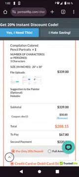 DIW15 coupon verification screenshot