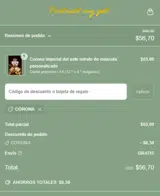 Portrait My Pet coupon verification screenshot