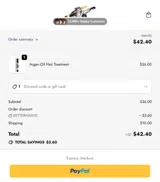 BETTERHAIR10 coupon verification screenshot