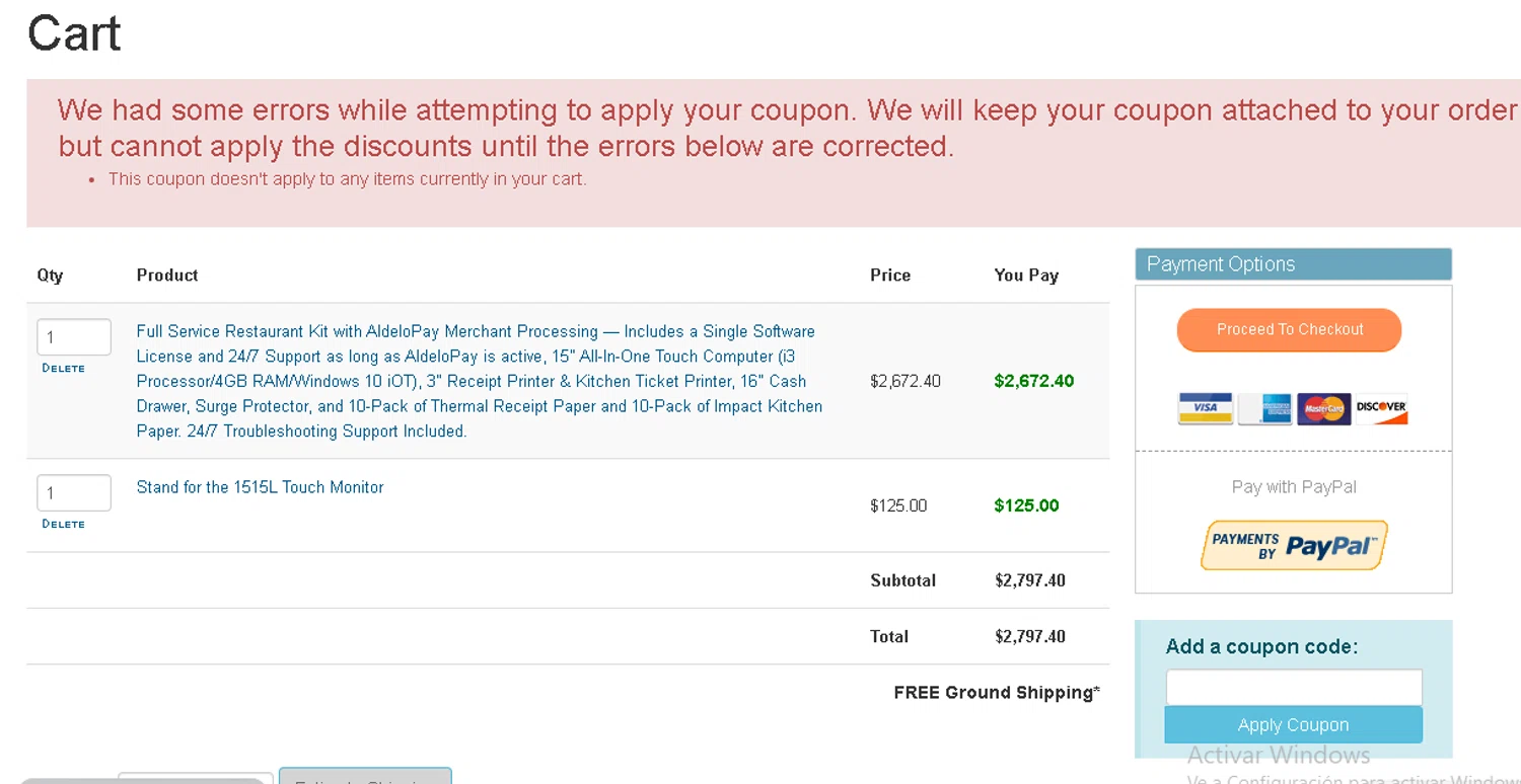 POSguys.com coupon code screenshot showing code epsonsummer5off applied at POSguys.com checkout page. Uploaded by SimplyCodes community member ValueSage7369 on Jun 27, 2025