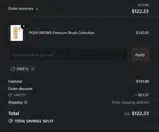 SAVE15 coupon verification screenshot