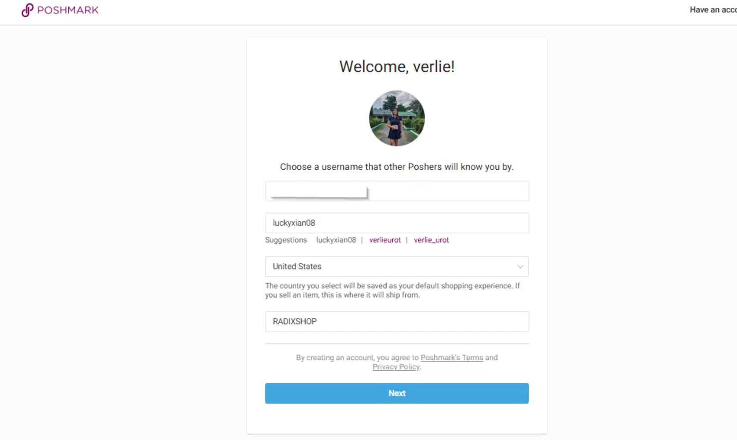 Poshmark promo code screenshot showing code RADIXSHOP applied at Poshmark checkout page. Uploaded by SimplyCodes community member SimplyCVerlie on Jun 16, 2025