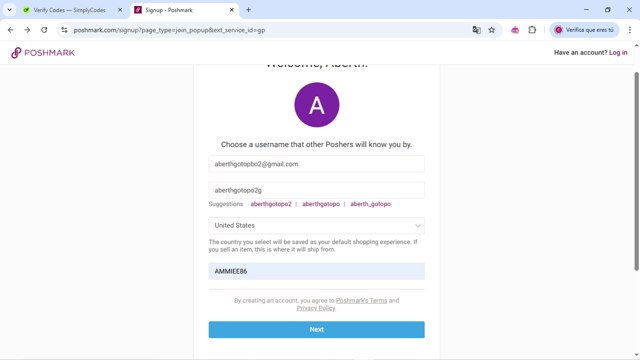 Poshmark checkout page showing Poshmark promo code box | Screenshot taken by SimplyCodes community member on Apr 16, 2025