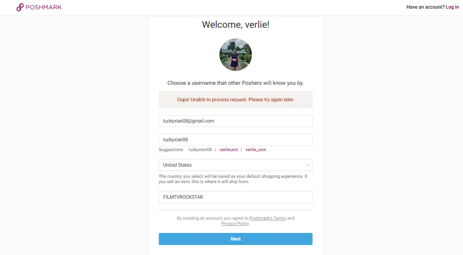 Poshmark promo code screenshot showing code FILMTVROCKSTAR applied at Poshmark checkout page. Uploaded by SimplyCodes community member SimplyCVerlie on Jun 23, 2025