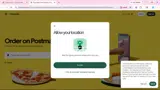 Postmates coupon verification screenshot