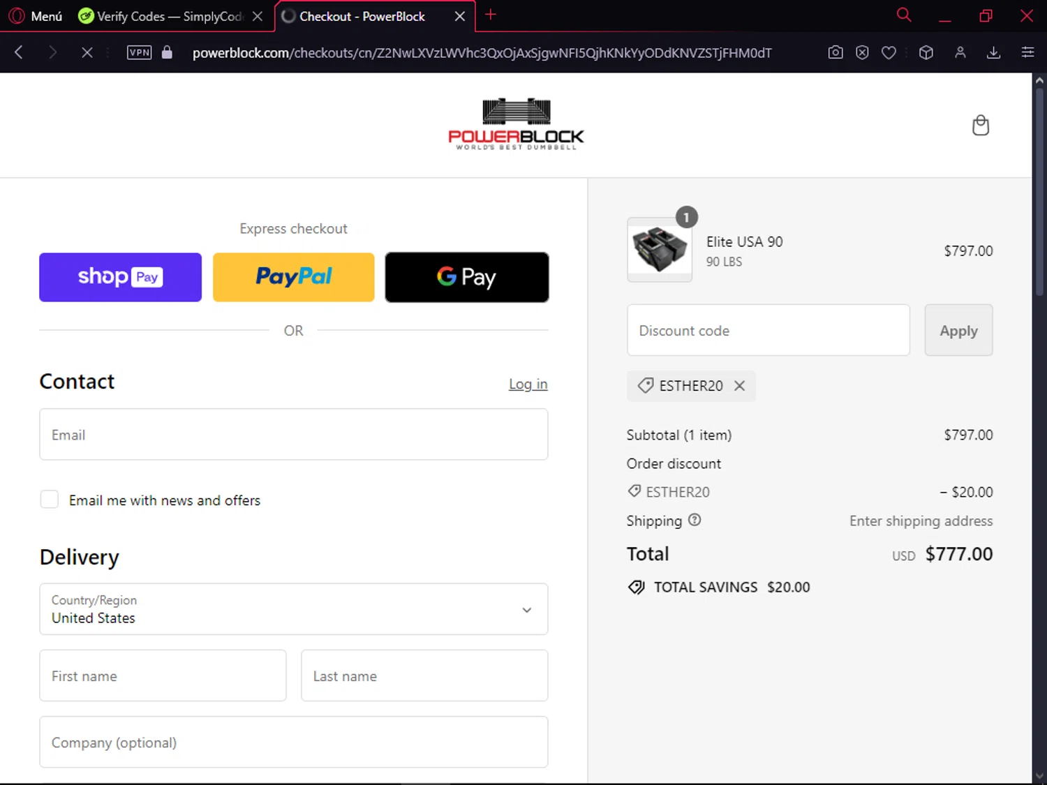 how to use PowerBlock coupons