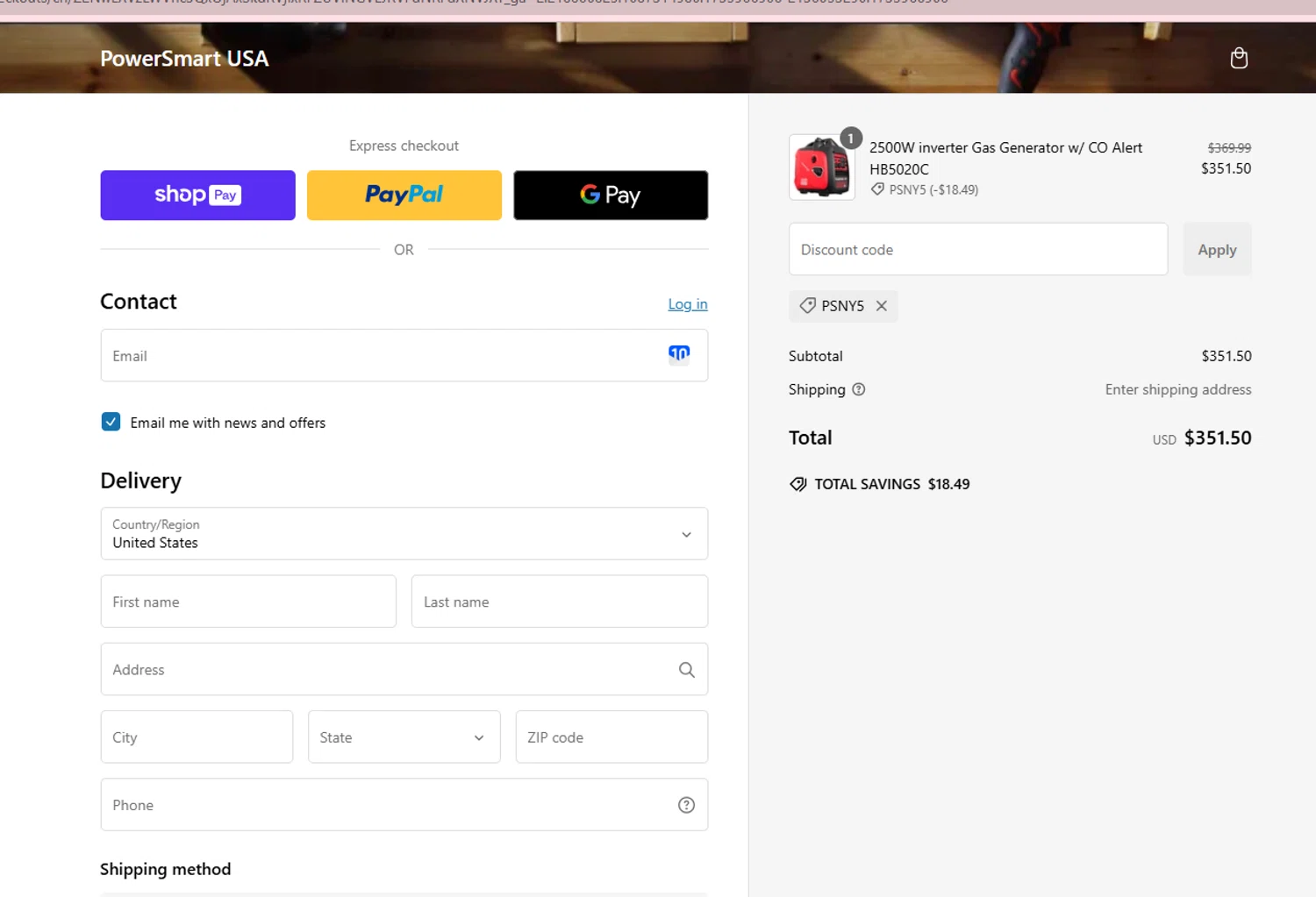 Power Smart USA Promo Codes - $10 Off | January 2025