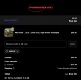 SARGE coupon verification screenshot