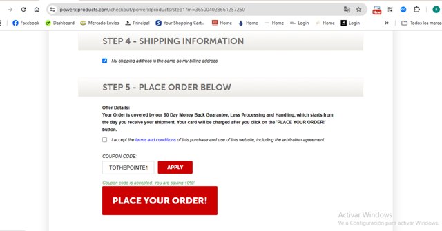 PowerXL checkout page showing PowerXL discount code box | Screenshot taken by SimplyCodes community member on Jun 13, 2025