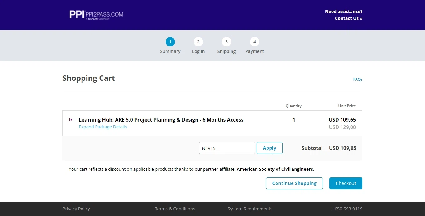 PPI checkout page showing PPI promo code box | Screenshot taken by SimplyCodes community member on May 14, 2021