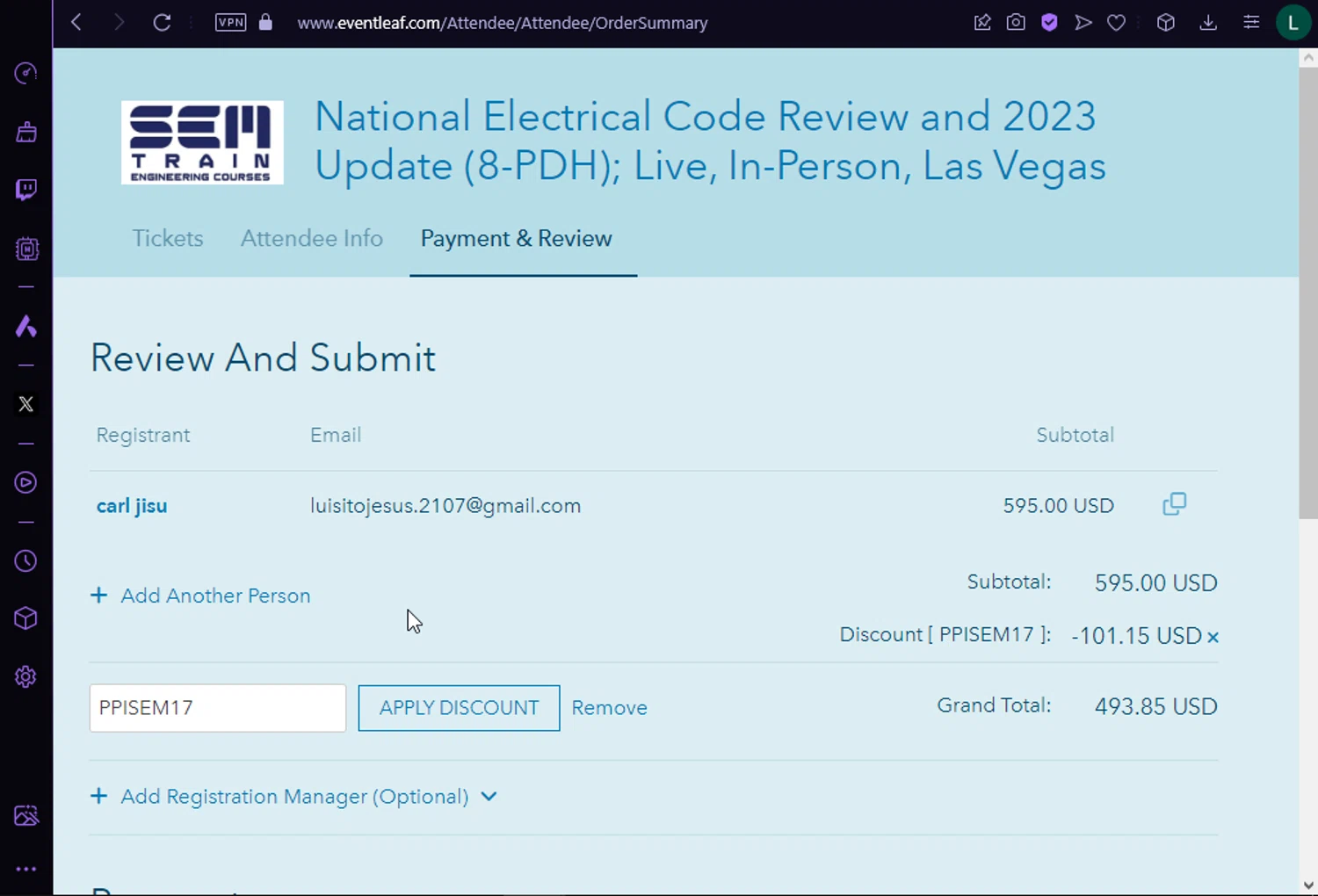 PPI checkout page showing PPI promo code box | Screenshot taken by SimplyCodes community member on Mar 26, 2024