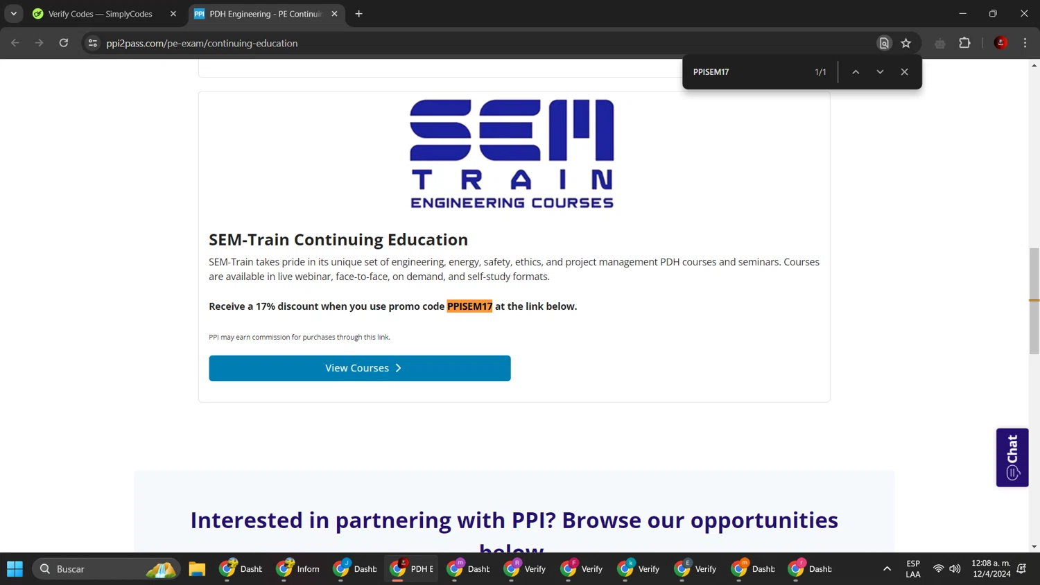 PPI checkout page showing PPI promo code box | Screenshot taken by SimplyCodes community member on Apr 12, 2024