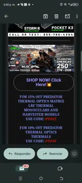 Predator Hunter Outdoors coupon verification screenshot