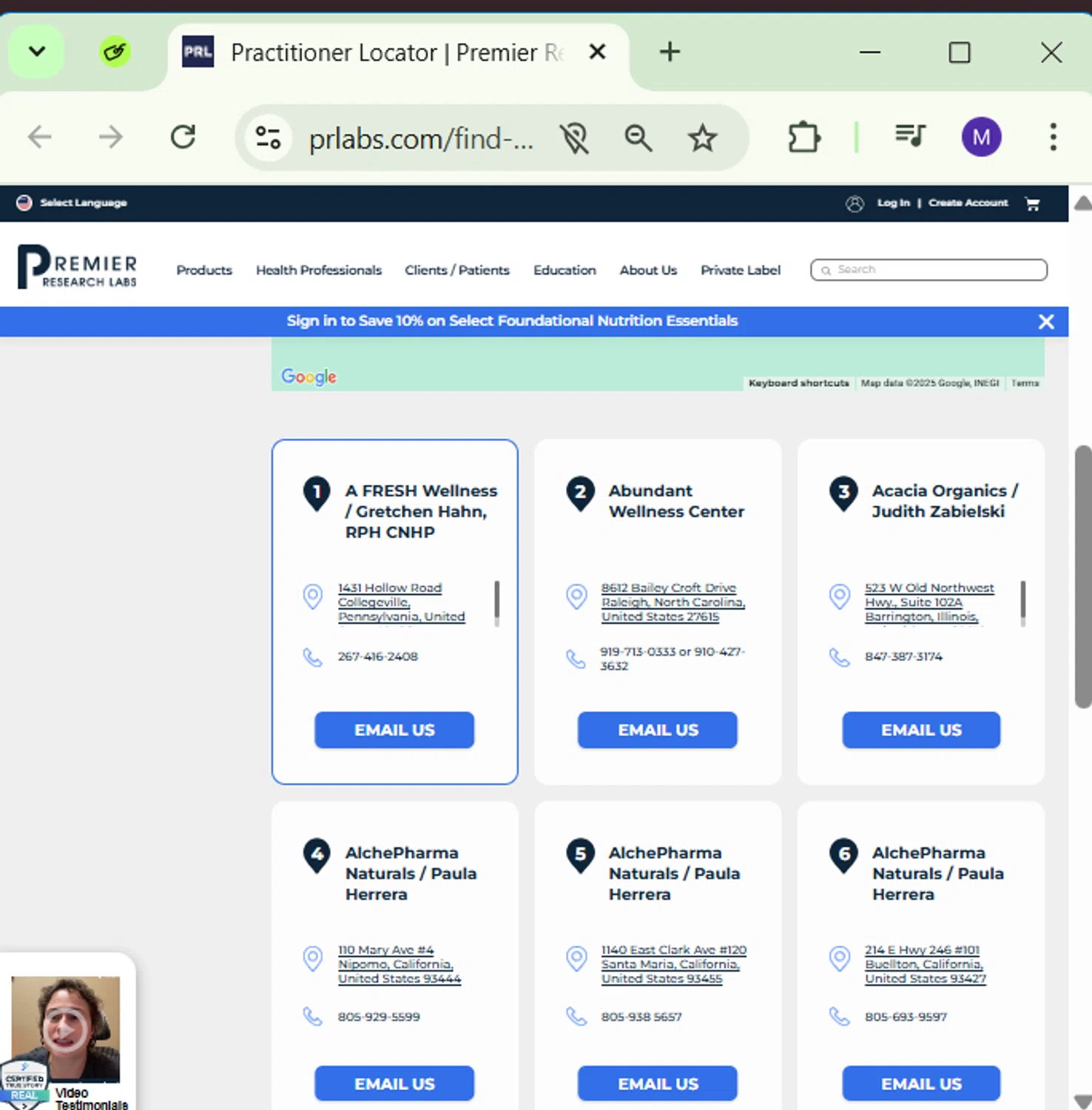 Premier Research Labs discount code screenshot showing code PRL10 applied at Premier Research Labs checkout page. Uploaded by SimplyCodes community member CodeVirtuoso1353 on Mar 9, 2025