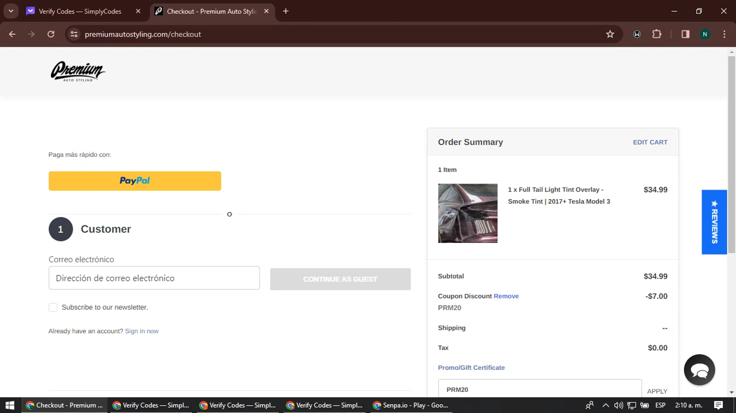 how to use Premium Auto Styling coupons