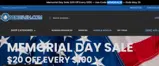 MEMORIAL20 coupon verification screenshot